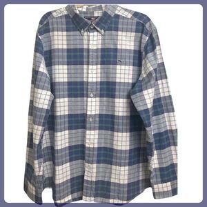 Vineyard Vines by Shep & Ian Men's 100% Cotton Shirt Sz. XL Blue Whale‎ EUC